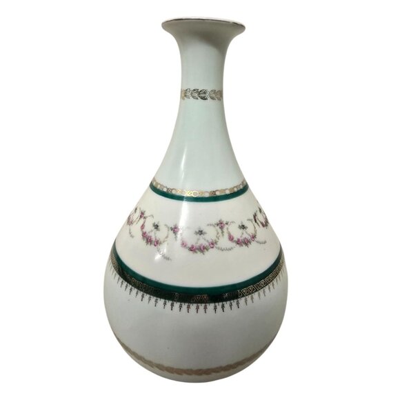 Antique Hand-Painted Porcelain Vase With Dog Portrait & Gold Detailing - Picture 7 of 10